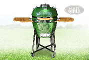 Керамический гриль со стеклянным окошком Start Grill 22  зеленый